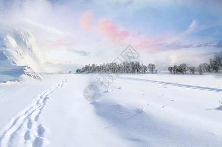 山川背景素材雪山公路背景设计图片