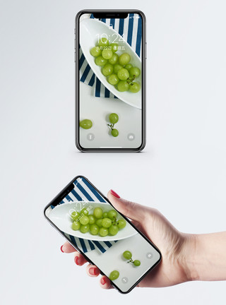 绿葡萄青葡萄手机壁纸模板