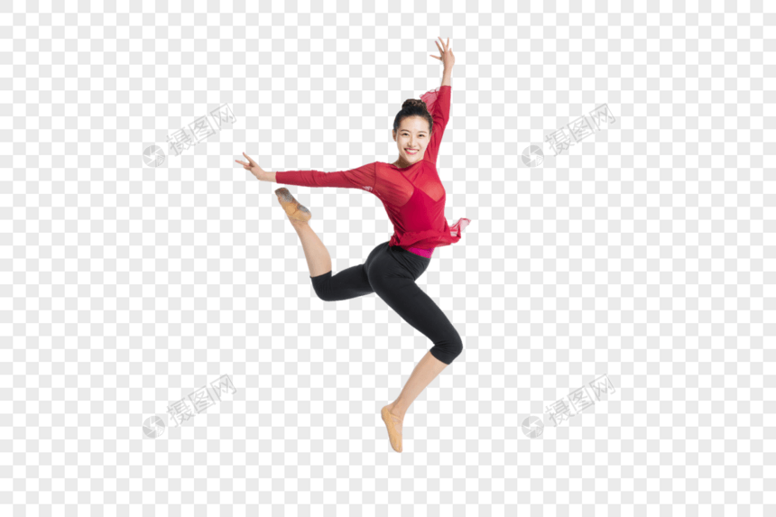 跳跃的舞者美女图片