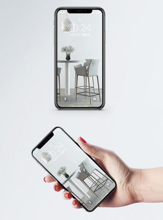 室内家居餐厅室内设计手机壁纸模板