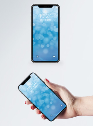 蓝色多边形背景几何抽象背景手机壁纸模板