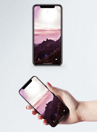巨峰崂山风景手机壁纸模板