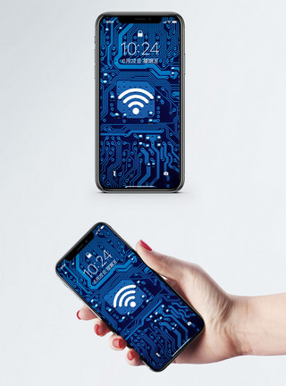 手机连wifiwifi芯片手机壁纸模板