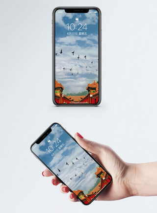 中国风故宫之旅旅行海报图片故宫紫禁城手机壁纸模板