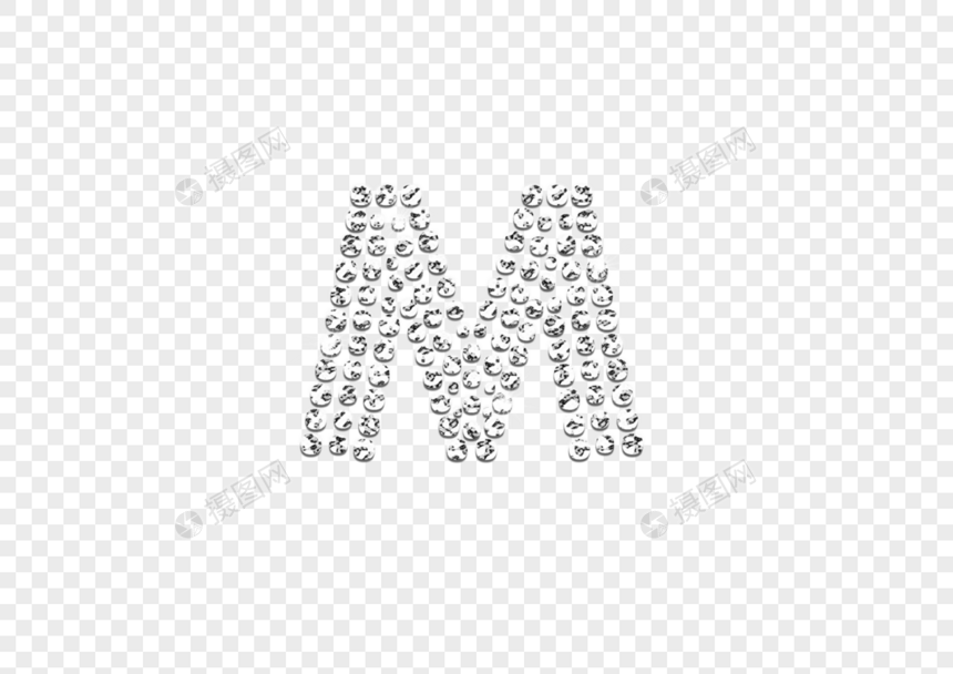 钻石字体M图片