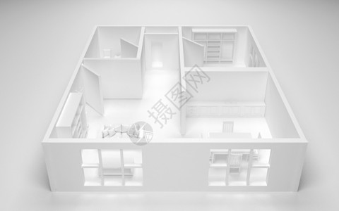 住宅内部模型图片