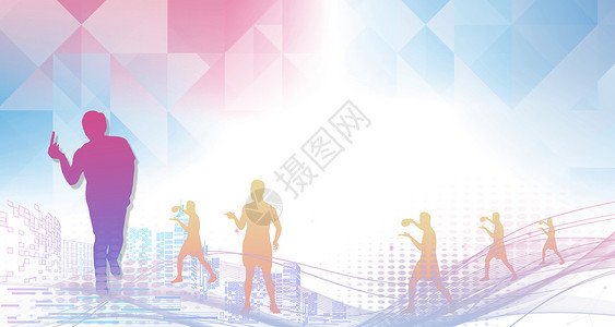 木偶乒乓球比赛乒乓球运动背景设计图片