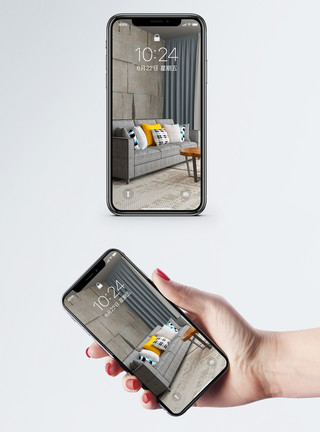 简约欧式背景简约室内设计手机壁纸模板