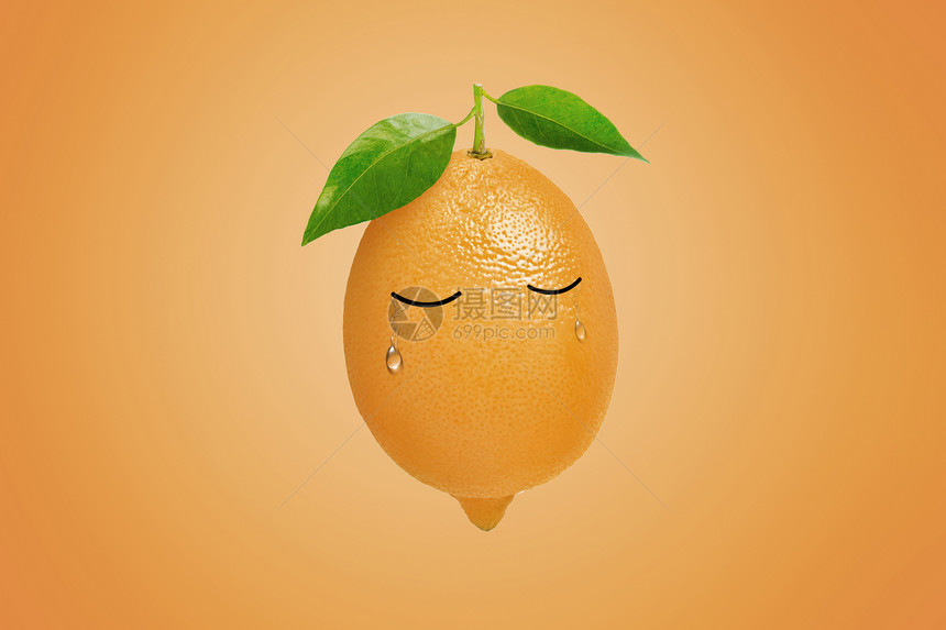 哭泣的柠檬图片