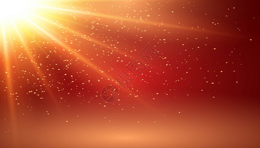 红色星光素材粒子光芒背景设计图片
