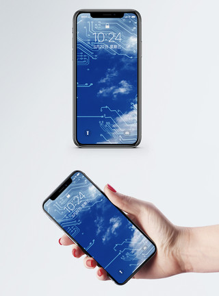 云数据 互联网全球网络科技手机壁纸模板
