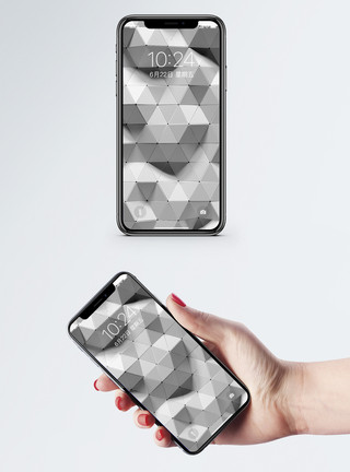 3d抽象背景手机壁纸模板