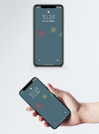 炸裂火花烟火手机壁纸模板