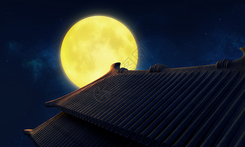 中秋明月背景背景图片