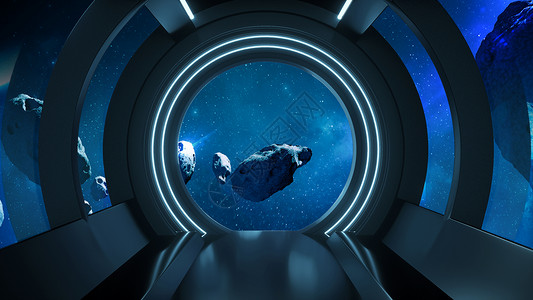 海洋隧道科幻宇宙空间设计图片