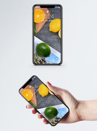 水果青柠柠檬手机壁纸模板