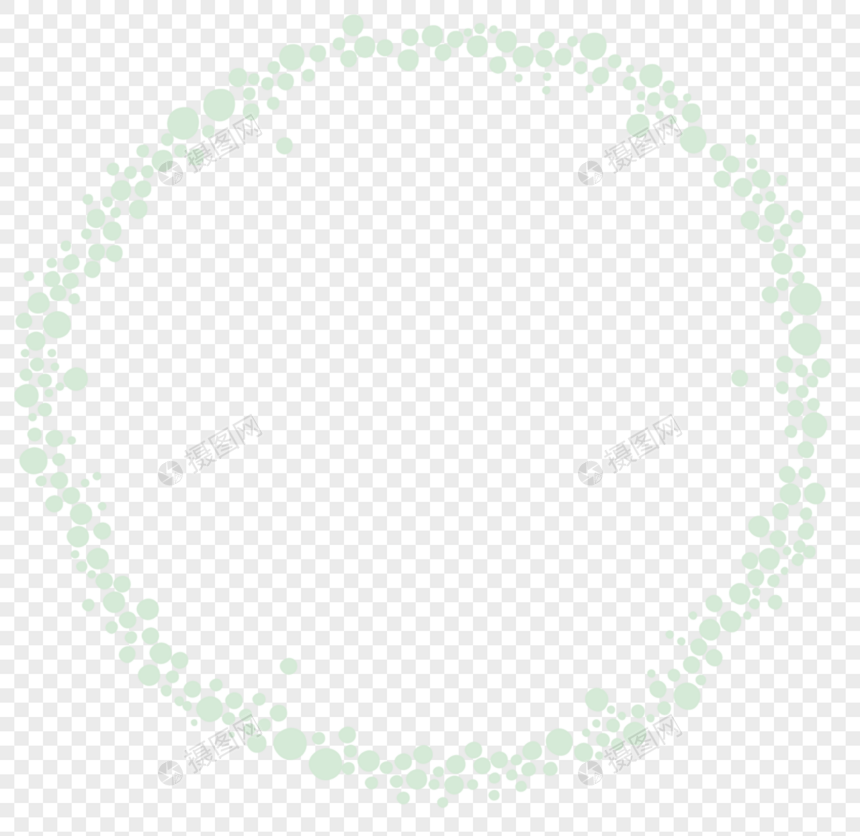 绿色圆点框架图片