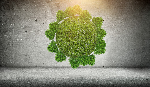 绿化墙保护地球绿色生态设计图片