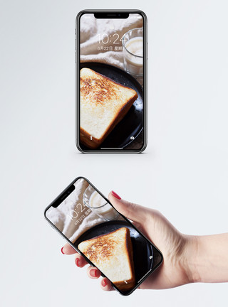 煎面包三明治手机壁纸模板