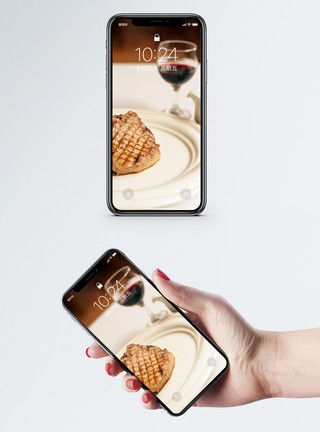 牛排高清素材牛排手机壁纸模板