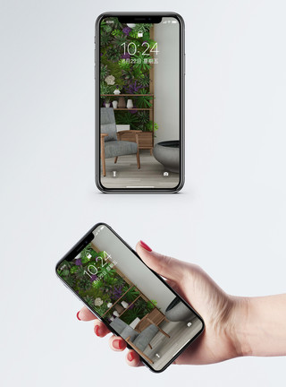 绿化室内现代家居手机壁纸模板