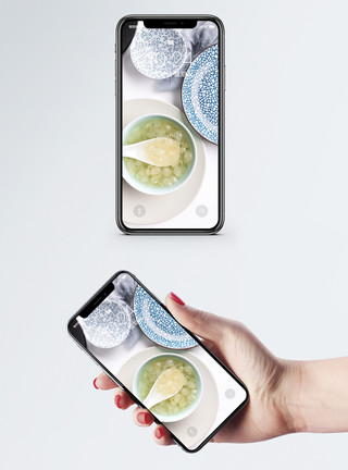 口服胶原蛋白甜品皂角米手机壁纸模板