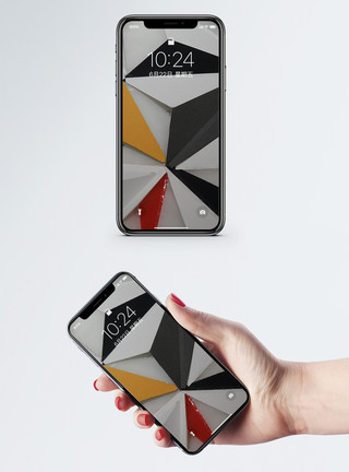 个性分割花纹现代设计手机壁纸模板