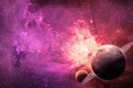 紫色漂浮科技浩瀚星空设计图片