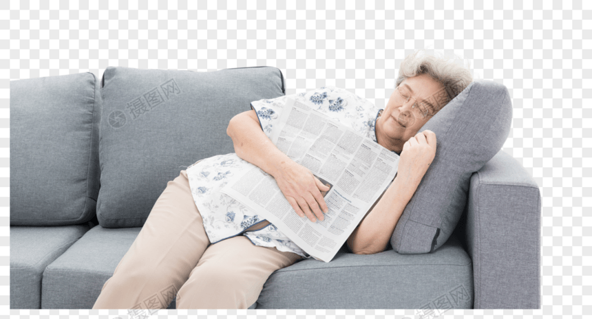 老年奶奶瞌睡图片