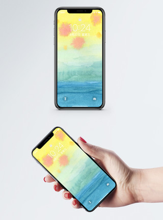抽象水彩背景水彩背景手机壁纸模板