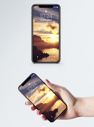 波光粼粼水面波光粼粼的湖面手机壁纸模板