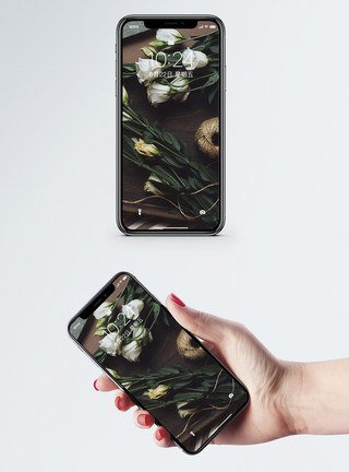 植物艺术素材玫瑰花手机壁纸模板