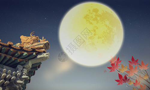 中秋节月亮背景图片