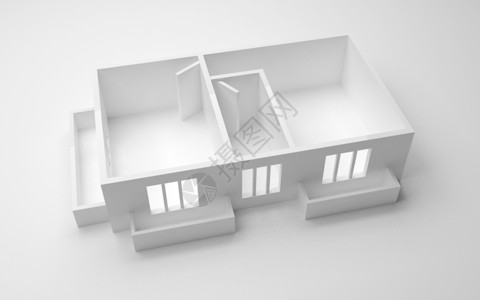 室内住宅模型背景图片