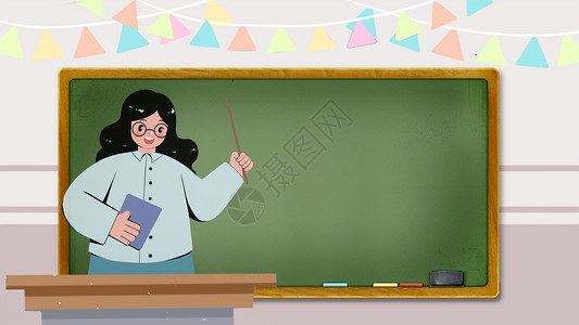 诚信考试讲课的女教师高清图片