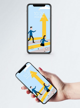 白领桌面竞争手机壁纸模板