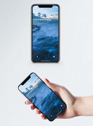 北海涠洲岛涠洲岛海边礁石手机壁纸模板
