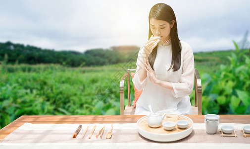 田园休闲茶与饮食设计图片