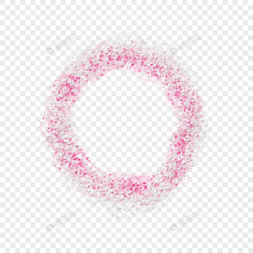粉色斑点圆环图片