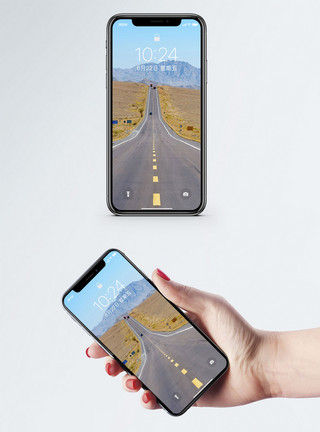 笔直公路笔直的公路手机壁纸模板