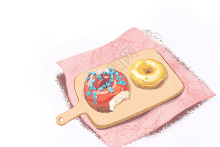 甜甜圈背景图片