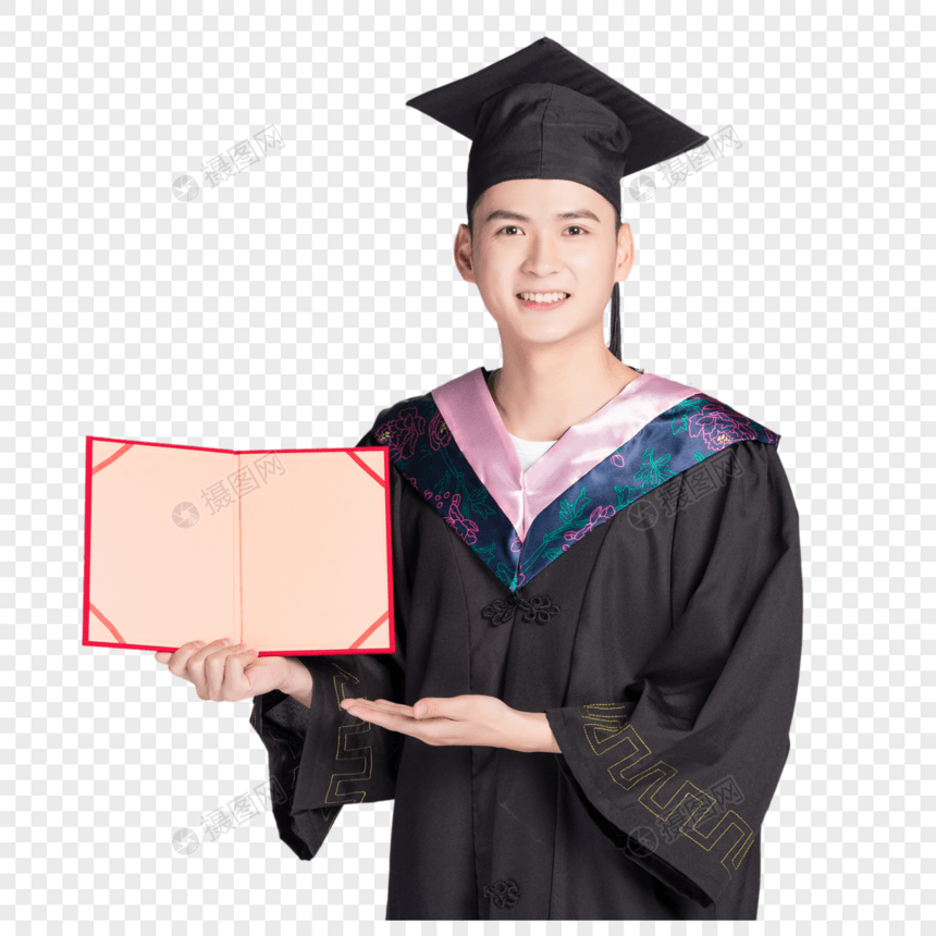 毕业大学生证书展示图片