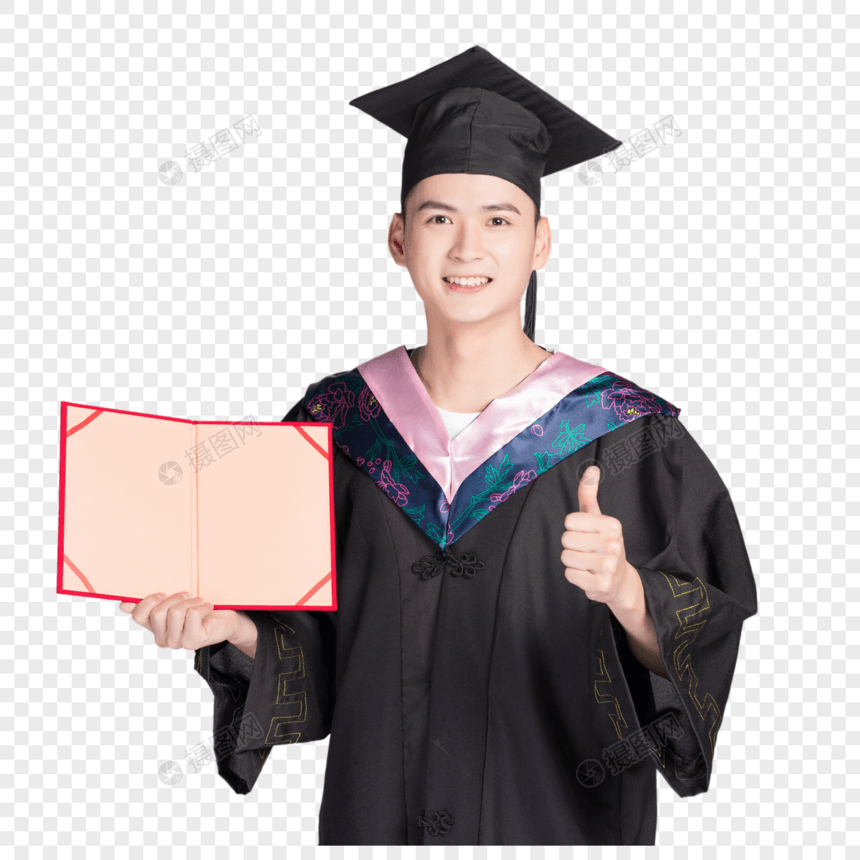 毕业大学生证书展示图片