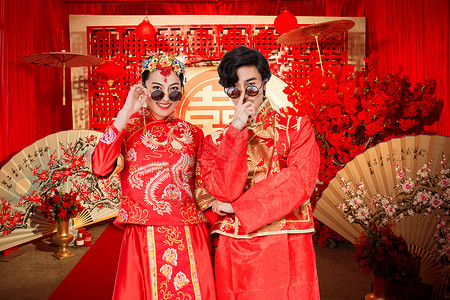 中国风婚礼结婚大红色高清图片