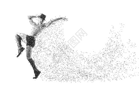 粒子舞蹈背景图片
