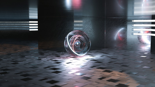 透明炫光素材科幻空间设计图片