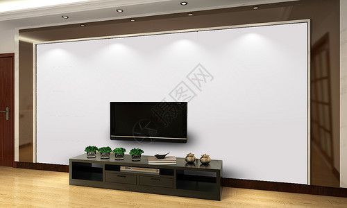 电视样机现代电视背景墙样机设计图片