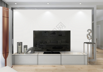 电视样机现代电视背景墙样机设计图片