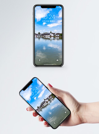 古典江南朱家角古镇手机壁纸模板