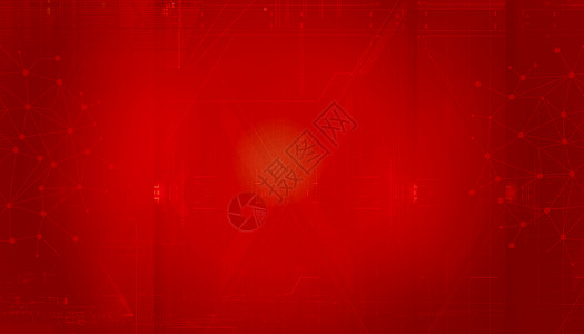 电台线性红色背景设计图片